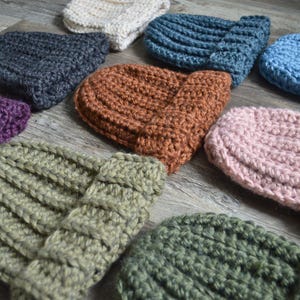 Handmade Chunky Crochet Beanie | Eco-Friendly Recycled Yarn Hat | Unisex Winter Beanie